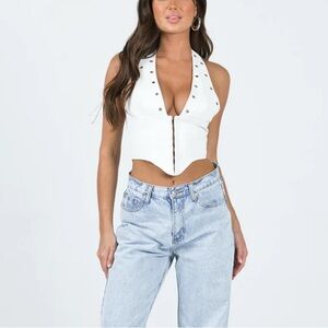 PALLADIA PU JORDY CORSET WHITE